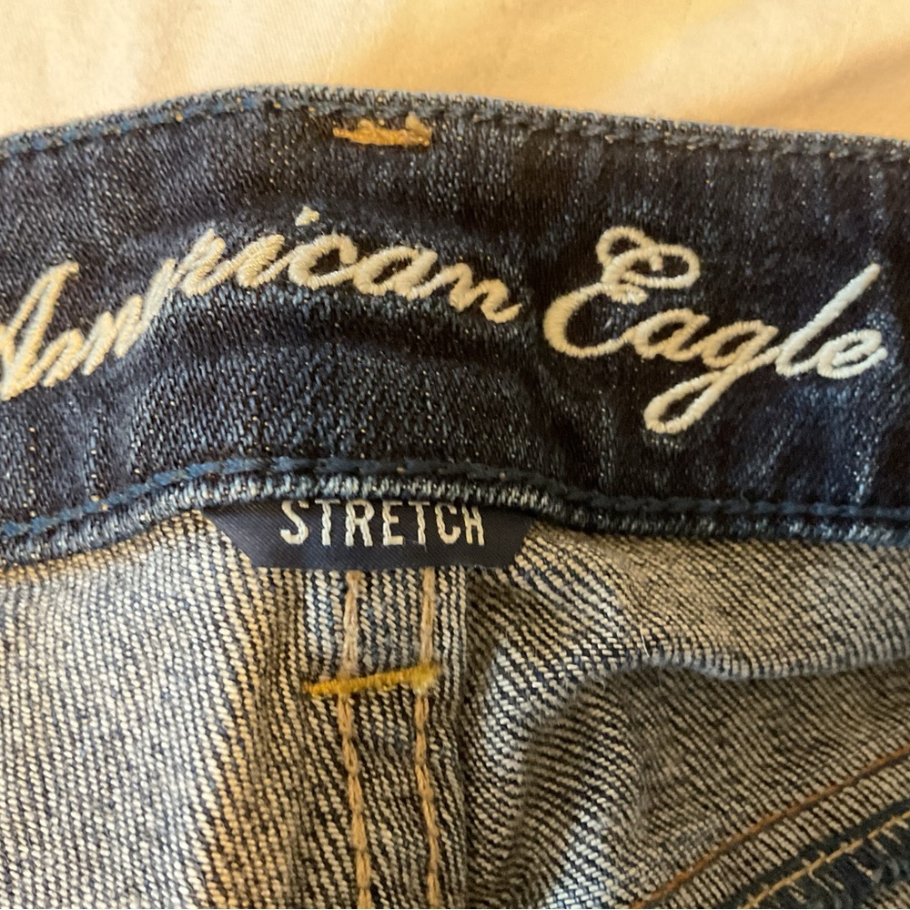 American Eagle Dark Blue Denim Shorts